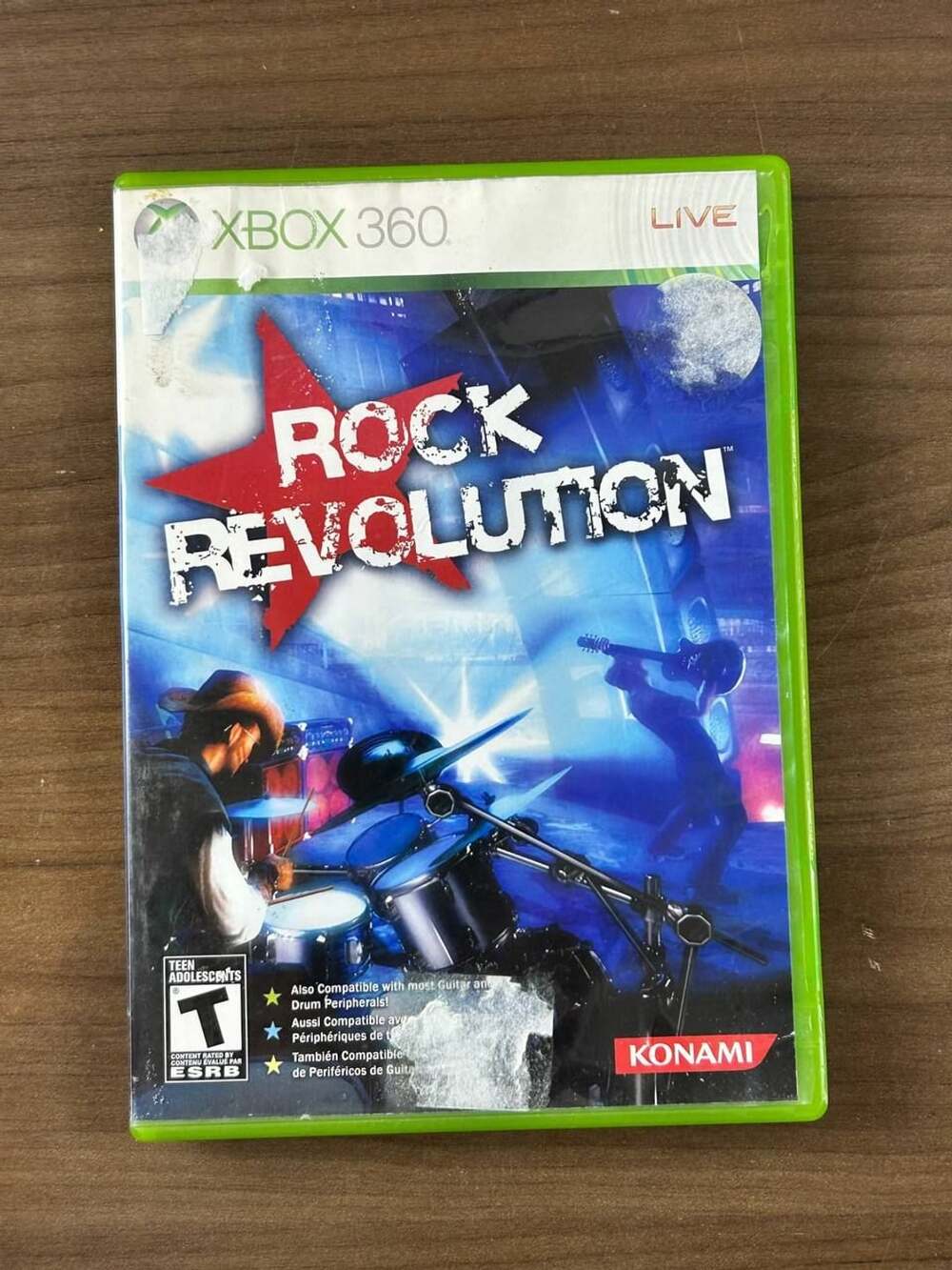 Rock Revolution Microsoft Xbox 360 2k8 Konami Music Game Disc Case & Manual NTSC